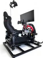 Simulateur de mouvement de course automobile avec siège, volant et simulateur de conduite pour centre de jeux et parc d'attractions