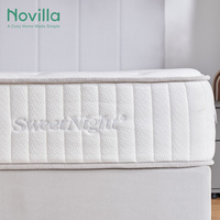 Matelas à ressorts ensachés double hybride - Ferme et moderne, 25 cm d'épaisseur avec garantie de 10 ans - Meilleure vente
