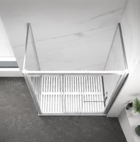 Cabine de douche coulissante à double paroi avec cadre en aluminium, style moderne et minimaliste, fabrication chinoise, vente chaude