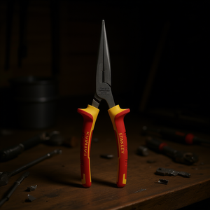 Stanley Fatmax <b>Long</b> Straight Half Round <b>Nose</b> Pliers 84-007 Made In France - Product Image 3