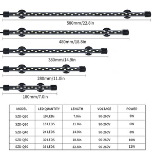 Moderne <span class=keywords><strong>aquarium</strong></span> LED-verlichting, waterdicht, hoge helderheid, kleurverbeterend, siervisbak, waterplanten, staafvorm - Product Image 5