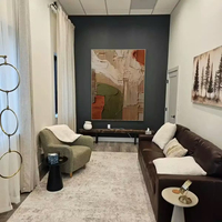 Peinture abstraite moderne à la spatule texturée, toile personnalisée sur mesure, grande taille pour salon, chambre à coucher, décoration murale d'hôtel