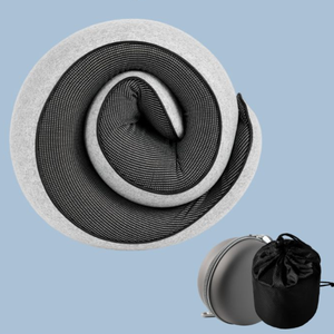 Nouvel Oreiller de Voyage 3-en-1 en Mousse à Mémoire de Forme, Fin et Ventilé, Idéal pour les Longs Trajets en Avion - Product Image 4