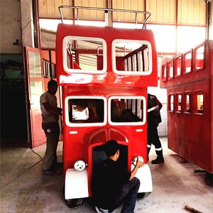 A buon mercato di Fabbrica Fornitura Diretta di Carnevale Amusement Park Rides Kiddie Elettrica Open Top Mini Londra <span class=keywords><strong>Autobus</strong></span> a due piani - Product Image 4