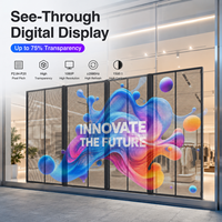 Écran LED transparent CMX personnalisé haute luminosité 1080P 3840Hz pour vitrine de magasin, mur en verre, publicité P3.91 intérieur/extérieur