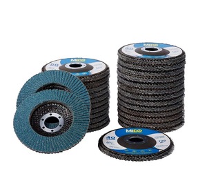 <span class=keywords><strong>Disque</strong></span> à lamelles, lot <span class=keywords><strong>de</strong></span> 25, <span class=keywords><strong>disque</strong></span> <span class=keywords><strong>de</strong></span> ponçage pour meuleuse d'angle, grain 40/60/80/120, meule <span class=keywords><strong>de</strong></span> ponçage 4,5" x 7/8", type 29 - Product Image 1