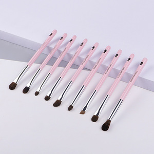 Cangzhou Makeup Brush Set 9-Piece Synthetic Hair Wooden Handle <b>Eye</b> <b>Shadow</b> Brushes Round Shape For Makeup Application - Product Image 1