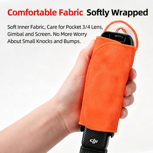 Custodia Protettiva Morbida Anti-Collisione KUPEM con Cordino per DJI Osmo Pocket 4P, con Chiusura a Strappo - Product Image 2