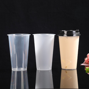 Disposable Milk Tea <b>Cup</b> 700ml 90mm Diameter With Lid For <b>Cold</b> Hot Drinks Takeout Commercial Use - Product Image 3