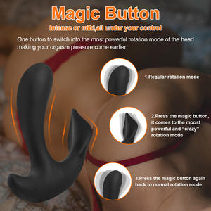 Sexbay Novo Controle Remoto 10-velocidade Casal Masculino Aquecimento Função Massageador de Próstata Silicone Impermeável Butt Plug - Product Image 5
