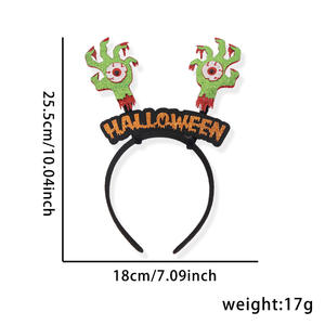 Funny Horrific Pumpkin Skull <strong>Ghost</strong> Hairbands Cosplay <strong>Costume</strong> Holiday Halloween Headband - Product Image 5