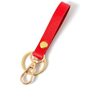 Custom Laser Logo Multicolor Cute Color PU Leather Keychain Soft Leather Heart <b>Key</b> <b>Ring</b> with <b>Bag</b> Charm for Purse Handbag - Product Image 2