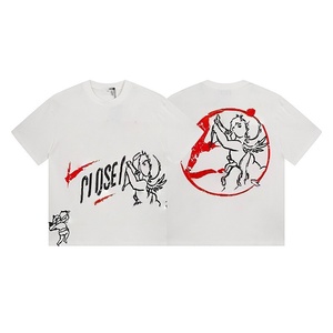 Productos para Dropshipping 2026: Camiseta de Hombre con Estampado de Emociones Mixtas, Marca de Moda Urbana, 100% Algodón, Calidad Superior, Corte Corto - Product Image 1