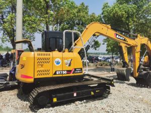 Excavatrice de haute qualité de 7 tonnes, matériel de construction, petite excavatrice Sany d'occasion, excavatrice SANY SY75C à vendre - Product Image 2