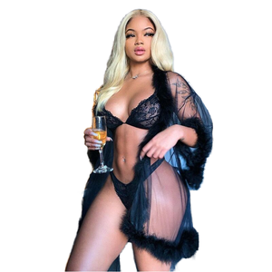 Nueva Lencería Sexy Transparente y Transpirable para Mujer, Estilo 2026, Lencería Lavada, Bata de Lencería - Product Image 1