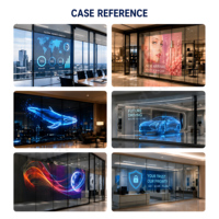 Écran LED transparent d'intérieur AIRT3.9-7.8-2000cd P3.91, location de panneaux vidéo numériques couleur, affichage LED en verre pour intérieur