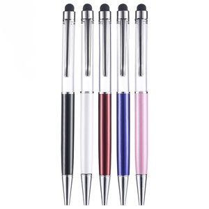 Durable Rotating Metal Ballpoint Pen Clear <b>Empty</b> Tube Touch Stylus Custom Logo <b>For</b> Party Giveaways - Product Image 6