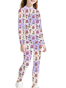 ชุดนอนผ้าไหมนมลายการ์ตูนคอกลมแบบสลิมฟิต รุ่นใหม่ ออกแบบเอง ทีม K-POP Witch Hunt - Product Image 2