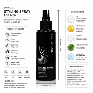 Laque Coiffante Fixation Forte Effet Mat Sans Alcool Volumisante Épaississante pour Hommes et Femmes Tous Types de <span class=keywords><strong>Cheveux</strong></span> - Product Image 6