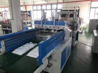 Haute vitesse quatre lignes sac à ordures sac à provisions en plastique haute qualité faisant la machine