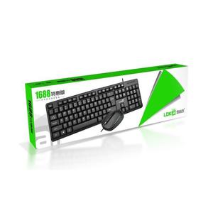 Lokai Wired Keyboard Mouse Combo 104 <b>Keys</b> English Full Size <b>USB</b> Desktop Set - Product Image 4