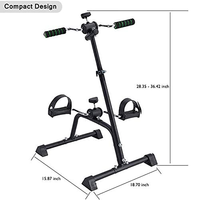 Vélo d'exercice à pédales Hawker pour bras, jambes et genoux, équipement de rééducation, mini-vélo d'exercice