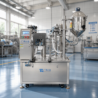 Machine de remplissage et de bouchage automatique pour poches souples à bec verseur rotatif, taille réglable, pour jus de fraise liquide et sauces visqueuses en Doypack