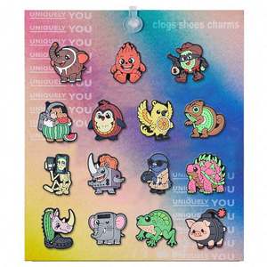 Novedad 2026: Charms para Zuecos de <span class=keywords><strong>Stranger</strong></span> <span class=keywords><strong>Things</strong></span>, el Clásico de Montañas y Ríos. Charms de PVC de Diseño para Zapatos al por Mayor. - Product Image 4