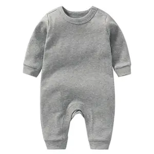 새로운 태어난 아기 옷 100% 유기농 코튼 아기 Romper 인쇄 Sleepsuit 사용자 정의 아기 Romper