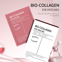 Personnalisé Oem Caféine Éclaircissant Bio Collagène Centella Asiatica Feuille Nuit Emballage Deep Face Gel Eye Patch Masque