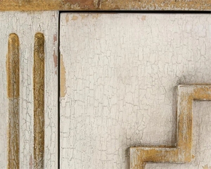 Meuble de rangement en bois massif peint, style européen, 4 tiroirs, sculpté, pour villa et hôtel - Product Image 5