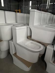 <span class=keywords><strong>WC</strong></span> monobloc blanc à chasse d'eau puissante en céramique à double chasse à vendre - Product Image 5