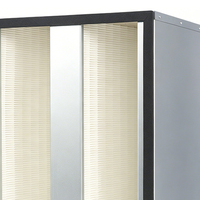 Nouveau filtre à air plissé en V profond F6 F7 F8 F9, efficacité moyenne à élevée, filtre de poche 99,99 % pour la ventilation industrielle