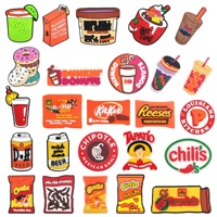 Aksesoris Sepatu Donat Lucu Baru Laris Manis Grosir, Hiasan Sepatu Minuman, Aksesoris Makanan dan Minuman untuk Sepatu Clogs