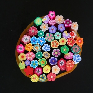 De dibujos animados 3D de arcilla de polímero de fruta torta de corazón <span class=keywords><strong>Bar</strong></span> decoración del arte del clavo de sandía fresa limón suave de arcilla de polímero - Product Image 3