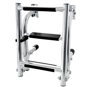 Échelle de bateau en acier inoxydable 2+1 pliable pour accès au pont, matériel marin - Product Image 3