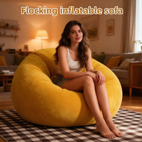 Canapé Gonflable Moderne pour Adulte, Pliable, Doux et Confortable, Fauteuil de Bureau Simple, Prix de Gros