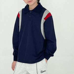 เสื้อโปโลเด็ก 2026 สไตล์ใหม่ เสื้อโปโลเด็กผู้ชาย แขนยาว/สั้น คอปก คัลเลอร์บล็อก แฟชั่น - Product Image 4