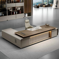 Ensemble de chaise de direction de bureau de patron haut de gamme de luxe mobilier de bureau de président moderne Simple avec
