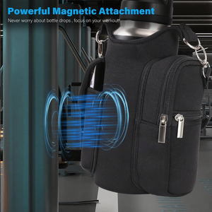 กระเป๋าแม่เหล็กใส่ขวดน้ำสำหรับเล่นกีฬาฟิตเนสมีช่องและสายคล้องไหล่ - Product Image 2