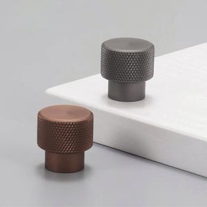 Manijas de Alta Calidad para Muebles de Dormitorio y Baño, de Aleación de Aluminio Moderno con Diseño Moleteado, para Armarios, Cajones y Puertas - Product Image 1
