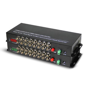 1 par de modo único escritorio RS485 16 canales devolver datos de vídeo de fibra convertidor - Product Image 6