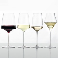 Verre à vin domestique haut de gamme Josephinen Ultra Thin Cloud fait à la main en cristal 801-900ml avec plateau