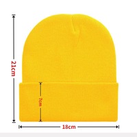 Gorro de Pescador Plegable Unisex Wins Flying, Gorro de Invierno de Punto Grueso Acrílico con Parche Bordado Personalizado