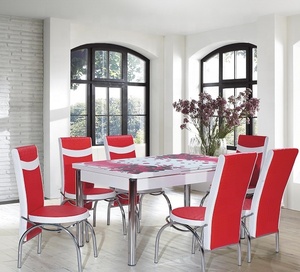 Ibiza Design Economic Table Chair Set Mesa con 4 sillas Best Seller Modern Luxury Durable Elegant Dining Set Luxury - Product Image 2