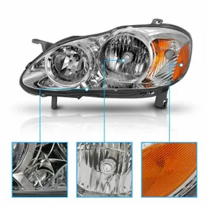 81150-02360 TO2502154 Toyota Corolla 2003-2008 Headlights Headlamps Head Lamp White Yellow Car Accessories Auto Parts For Toyota