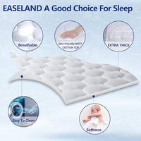 Extra dicke geste ppte 8-21 Zoll tiefe Tasche Baumwolle Top Matratze Topper Pillow Top Matratzen bezug Protector Mahjong Matte für Betten