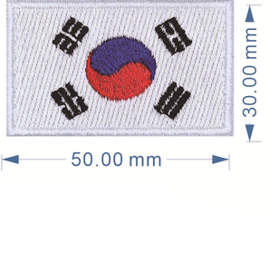Parche Bordado Termoadhesivo con Diseño de Bandera, 5*3cm, para Etiquetas de Equipaje y Decoración de Bolsas - Product Image 3