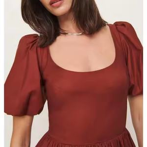 Vestidos de Verano de Algodón Sólido, Nueva Colección, Alta Calidad, Elegantes y Modestos, Vestido de Playa - Product Image 3