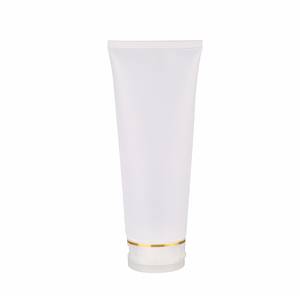 Empty 30ml 50ml 100ml 200ml clear black white plastic hand cream lotion shampoo facial cleanser squeeze tube with flip lid